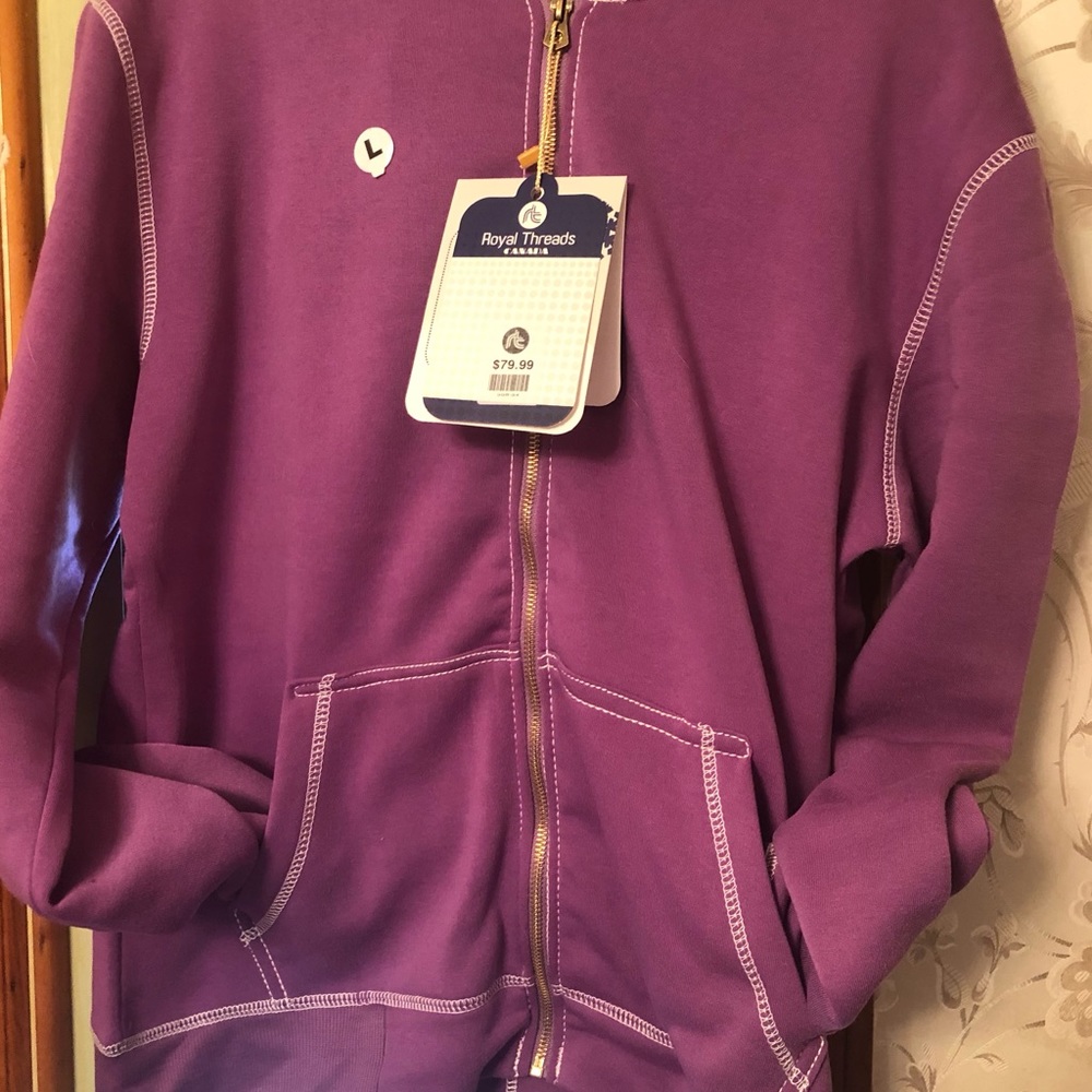 NewWithTags Super cool sweats royal threads New With Tags size   L pale purple - Picture 9 of 9